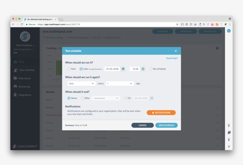 Loadimpact Test Scheduling - Computer Icon, transparent png download