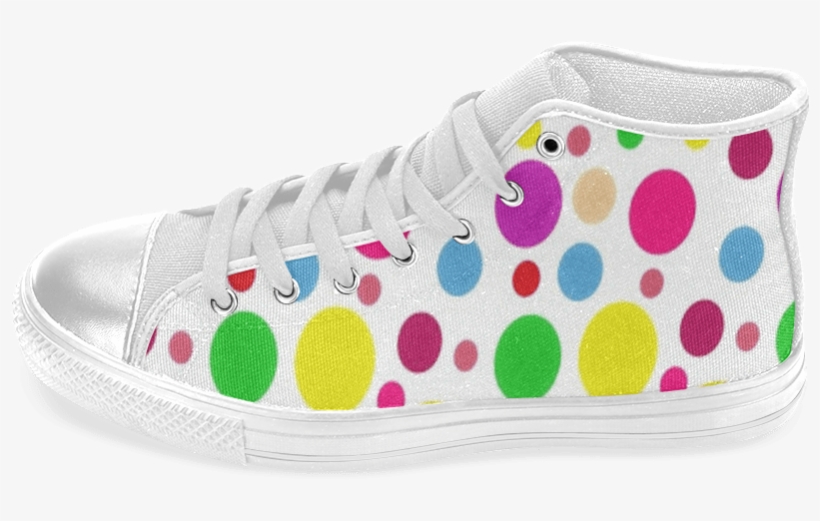 polka dot canvas shoes