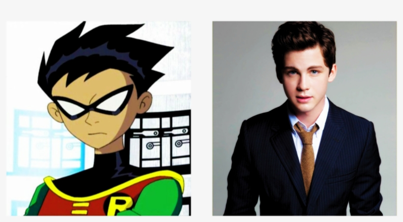 Teen Titans Fancast Logan Lerman As Robin - Teen Titan Robin Original, transparent png download