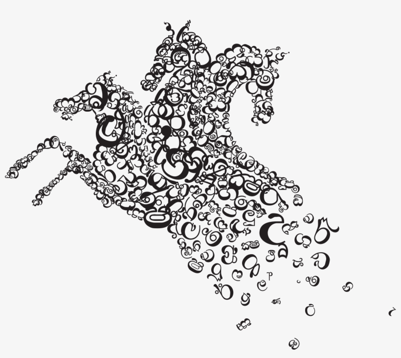 This Free Icons Png Design Of Horse With Sinhala Letters, transparent png download