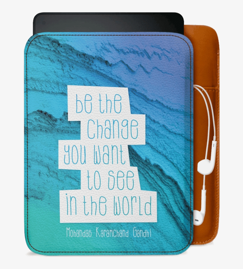 Dailyobjects Gandhi Real Leather Sleeve Case Cover - Leather, transparent png download