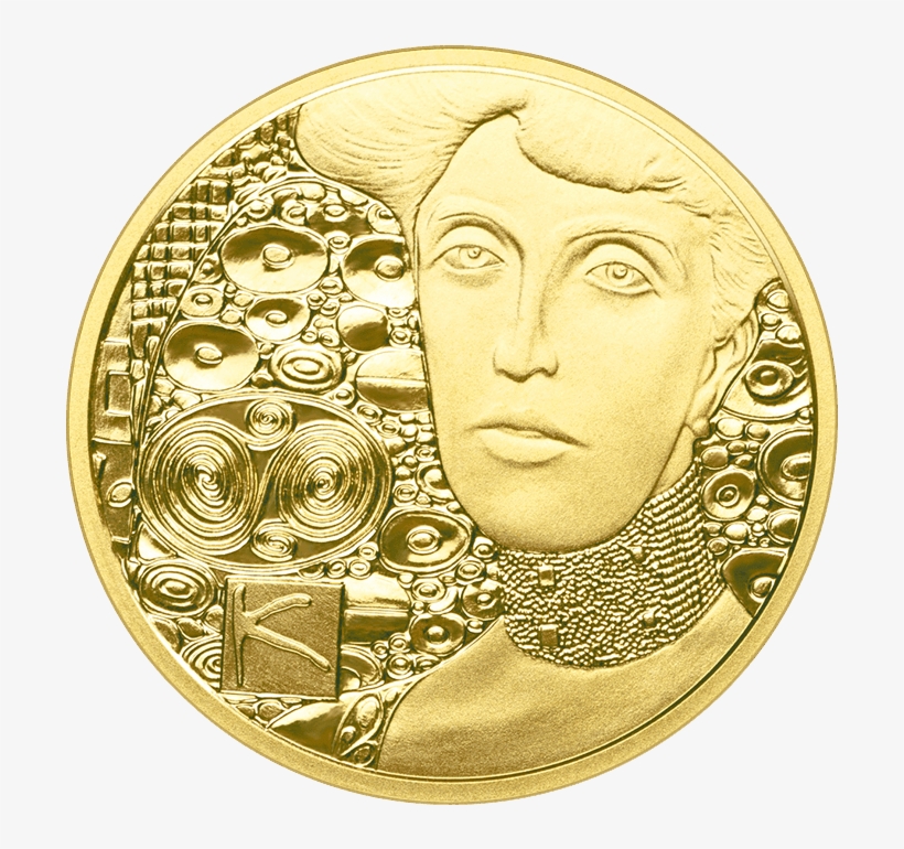 50-euro Coin 2012 Klimt Reverse - Portrait Of Adele Bloch-bauer I, transparent png download