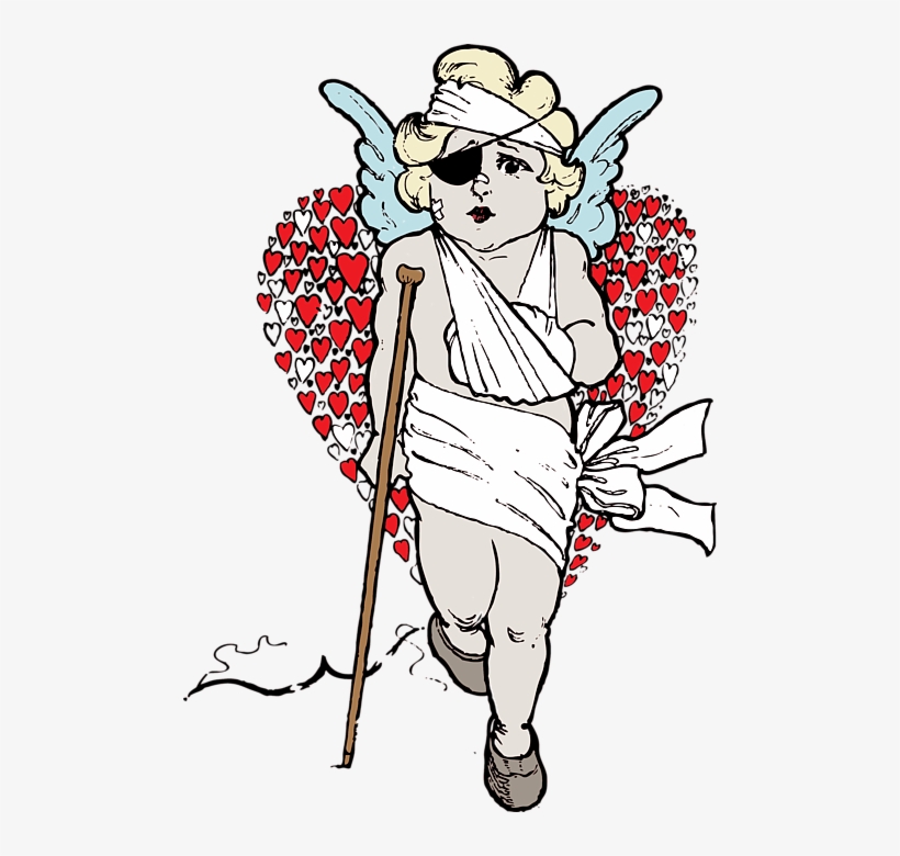 Bleed Area May Not Be Visible - Cupid Beat Up, transparent png download