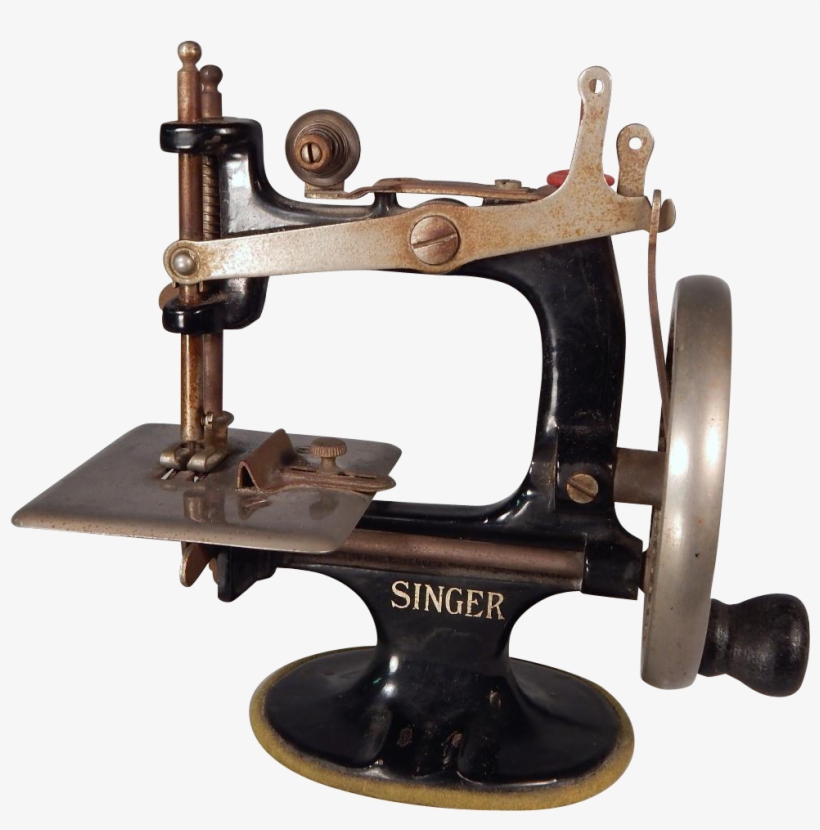 Charming Vintage Miniature Singer For Your Doll Sewing Machine Transparent Png 977x977 Free Download On Nicepng