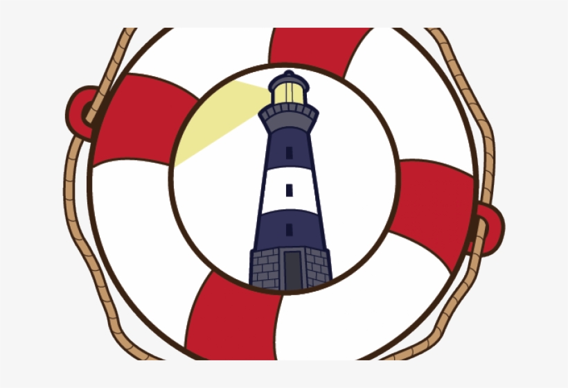 Lighthouse Clipart Themed - Clip Art Life Preserver Png, transparent png download