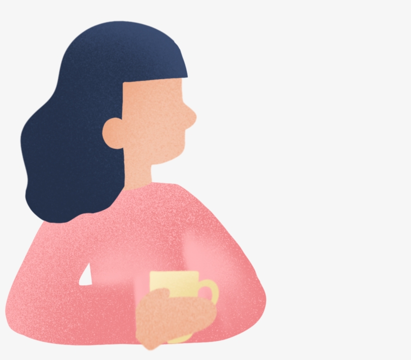 Take Cup Red Face Woman Png And Psd - Illustration, transparent png download