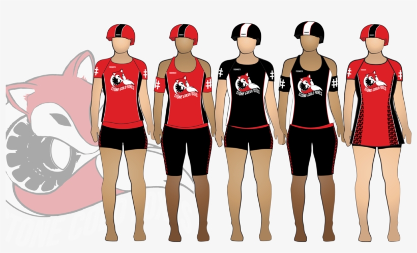 Stone Cold Foxes Roller Derby Uniform Collection - Cartoon, transparent png download