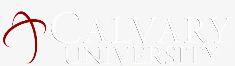 Calvary University Logo White With Red Cross - Francine Rivers, transparent png download