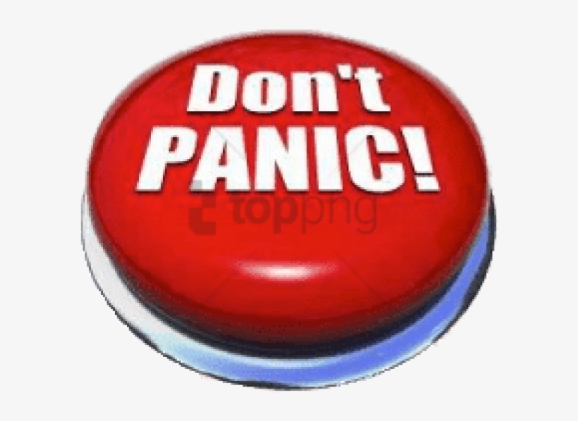 Free Png Don't Panic Red Round Button Png Image With - Circle, transparent png download