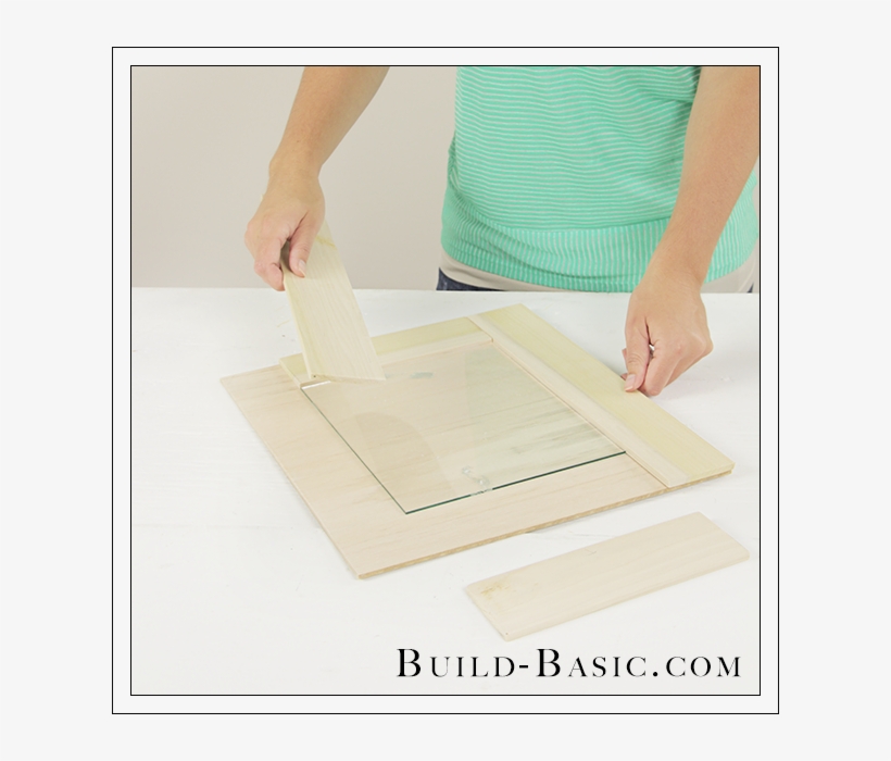 Diy Burlap Picture Frame By Build Basic Step 1 - Plywood, transparent png download