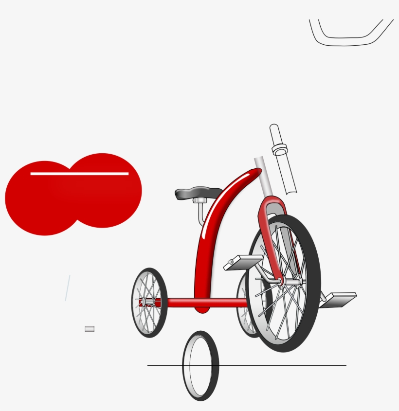 Big Image - Clip Art Tricycle Silhouette, transparent png download