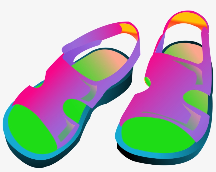 Sandal Clipart Flip Flop - Flip Flops Sandals Clipart, transparent png download