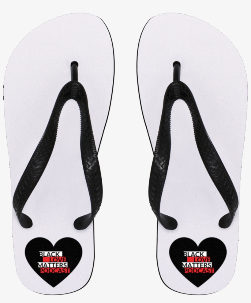 Black Love Matters Flip Flops Unisex Small - Flip-flops, transparent png download
