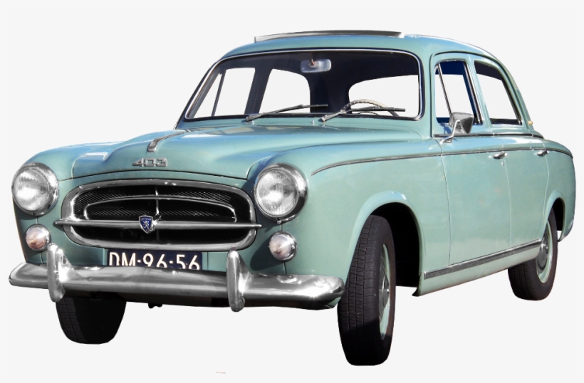 #car #pastelblue #pastel #vintage #retro #old #vehicle - Peugeot 403, transparent png download