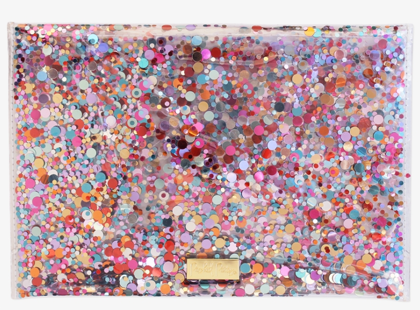 Packed Party Confetti Clutch - Art Paper, transparent png download