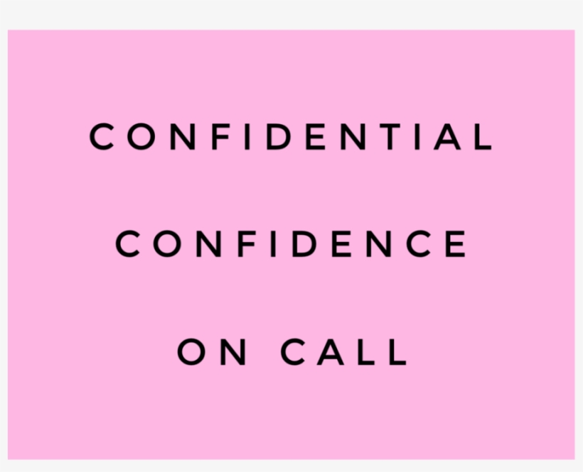 Confidential Confidence On Call™ - Lilac, transparent png download