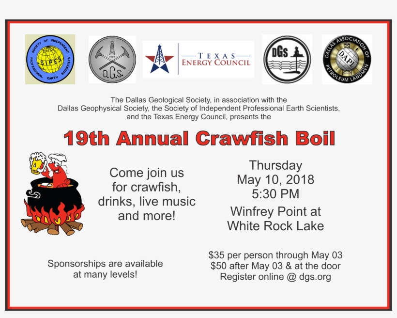19th Annual Crawfish Boil - Emblem, transparent png download