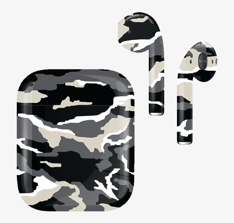 Airpods Army Camo Monochrome - Airpods Case Army, transparent png download