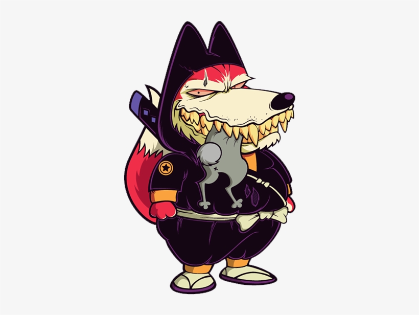 Gray Wolf Transprent Png - Cartoon Werewolf, transparent png download