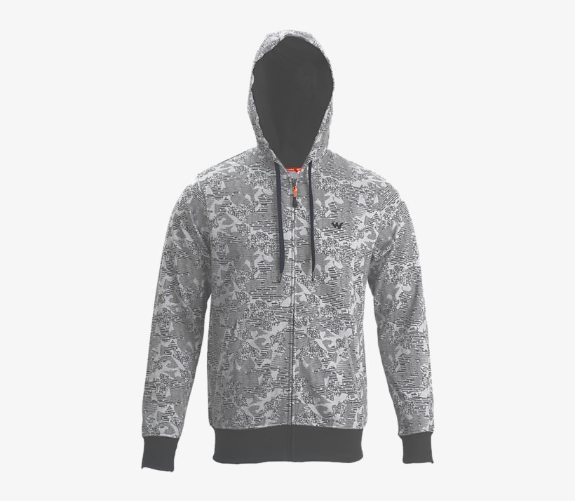 Wildcraft Men Men Zippered Sweatshirt Camo - Hoodie, transparent png download