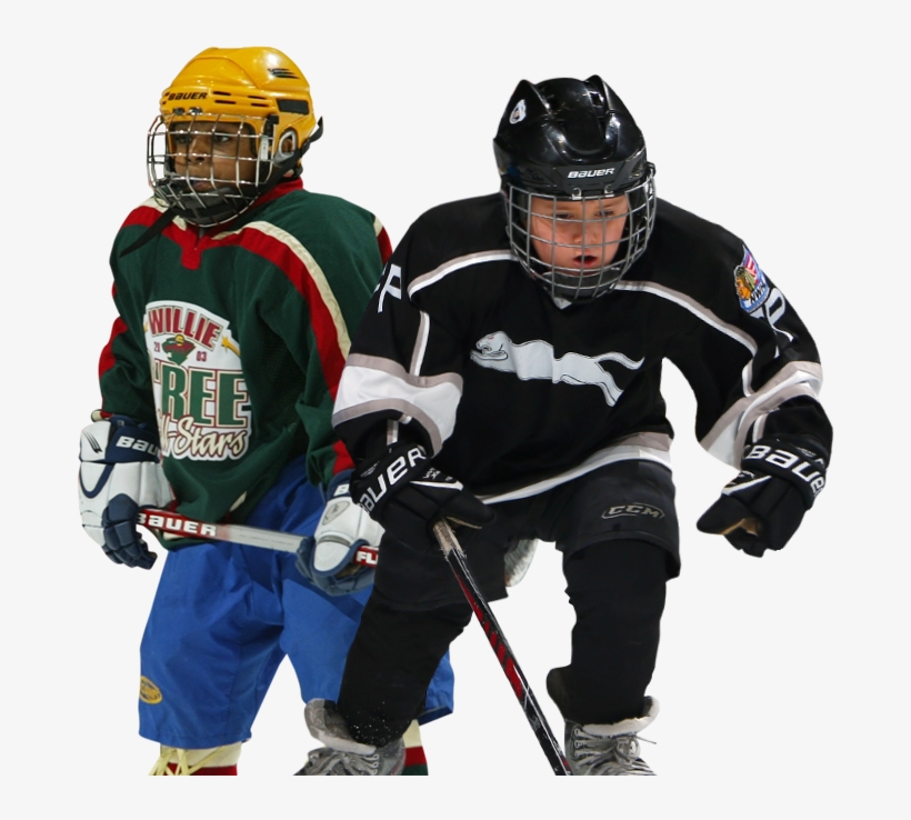 Hockey Player Png - Black Youth Hockey Player, transparent png download
