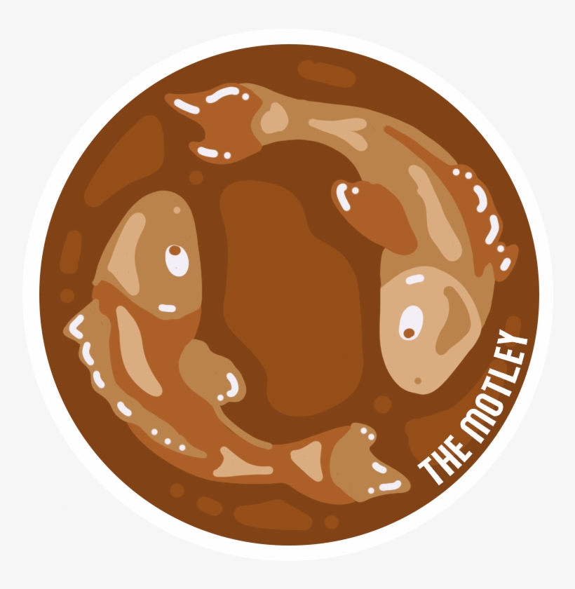 Koi Fish Latte Art Sticker - Chocolate, transparent png download