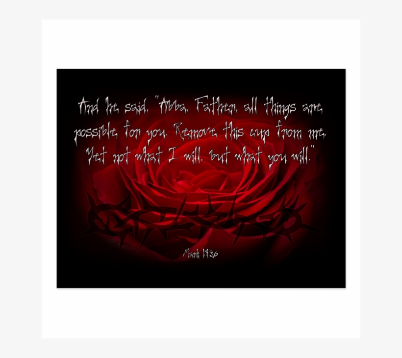 Not My Will But Yours Be Done Mark - Religious Text, transparent png download