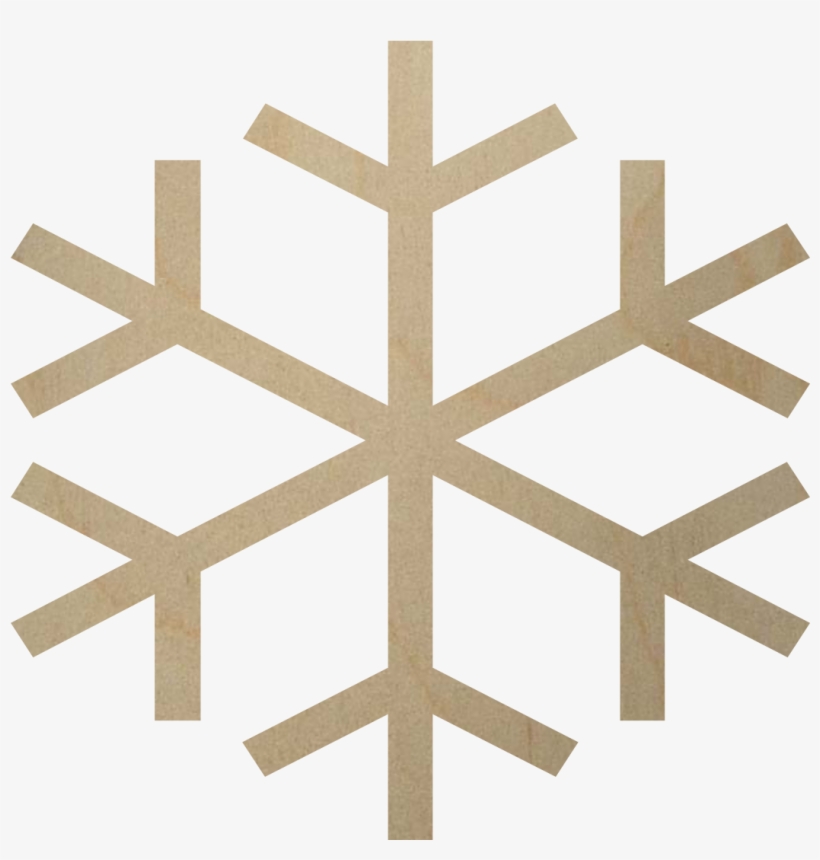 Wooden Snowflke Shape Cutout - Snowflake High Resolution Png, transparent png download