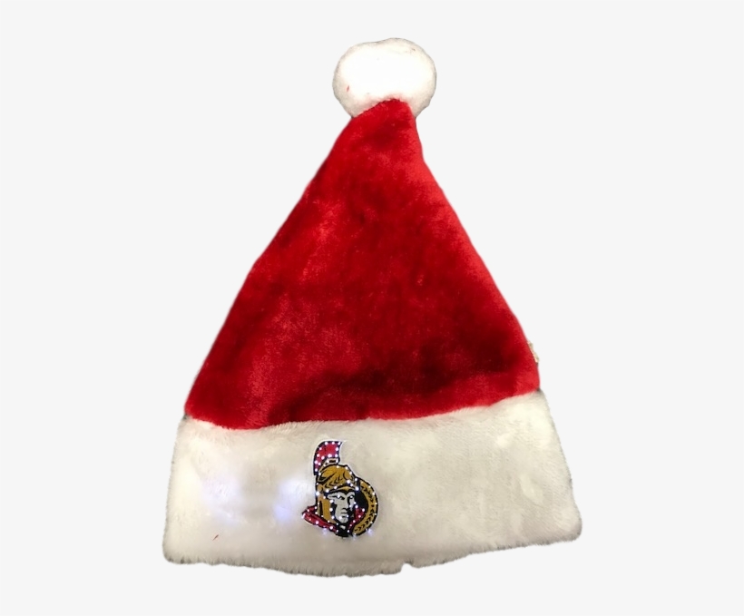 Light Up Santa Hat - Santa Claus, transparent png download