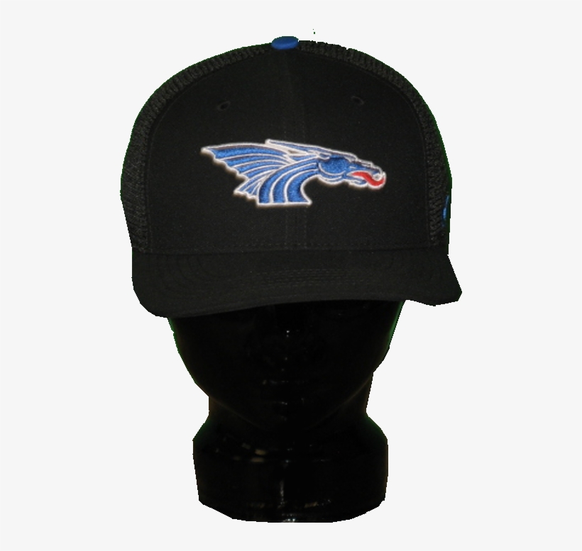 Black Nike Mesh Flex Hat With Power Dragon On Front - Beanie, transparent png download