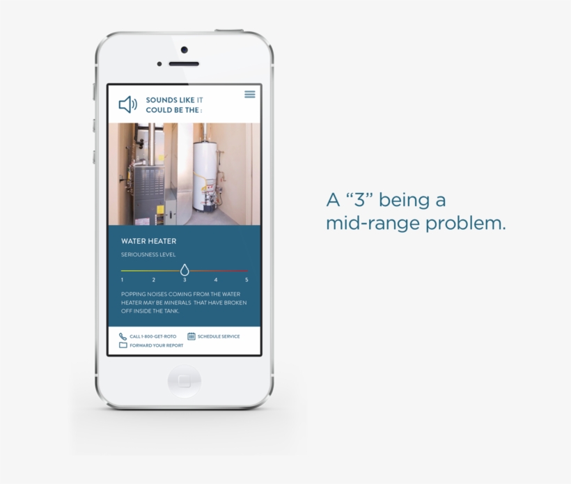 Roto Rooter Iphone Mock Up 2 Notes 6 Heater - Saucey App, transparent png download
