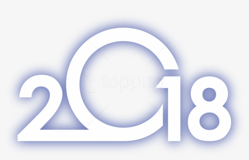 Free Png Blue Light Borders 2018 Png Images Transparent - Number, transparent png download