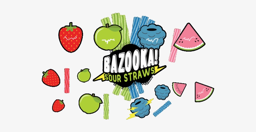 Bazooka Sour Straws - Bazooka E Liquid Logo, transparent png download