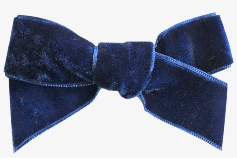 Image Of Sapphire French Velvet Bow Clip - Paisley, transparent png download