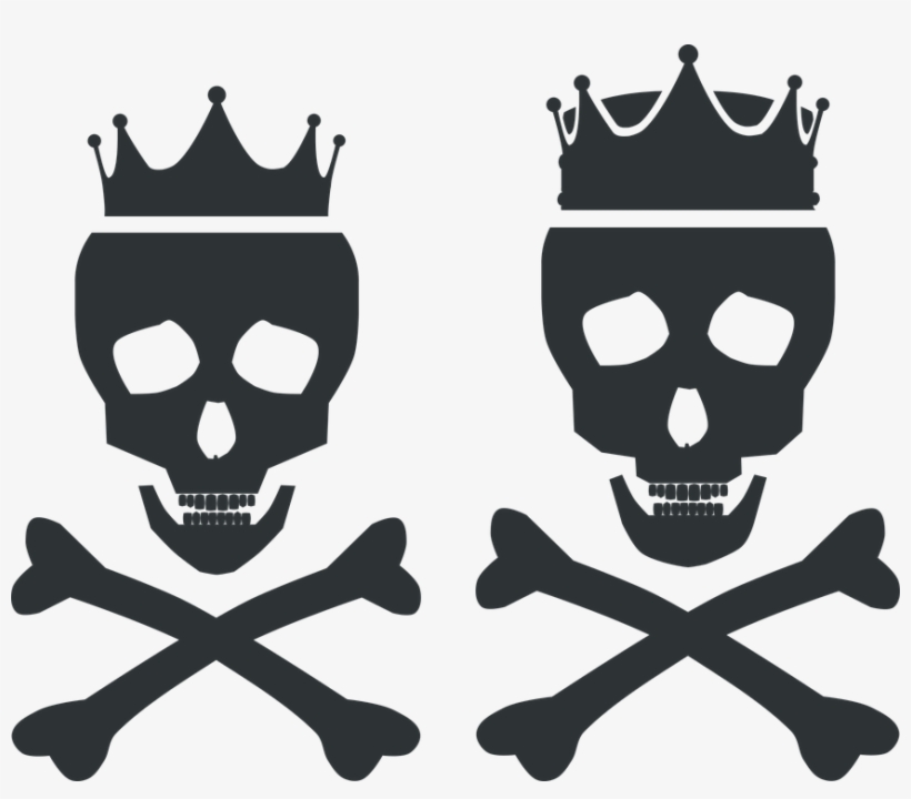 Skull Clipart Queen - Caution Sign Death, transparent png download
