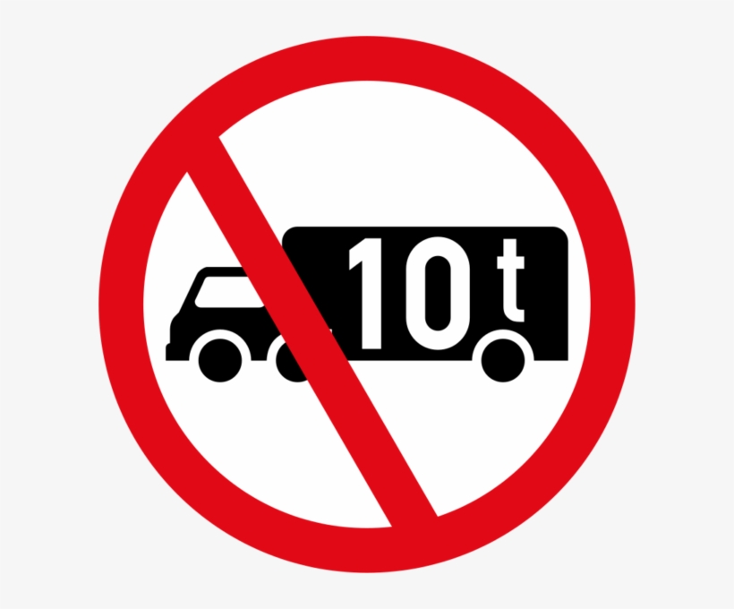 Goods Vehicle Over Indicated Gvm Prohibited Sign - No Sexism, transparent png download