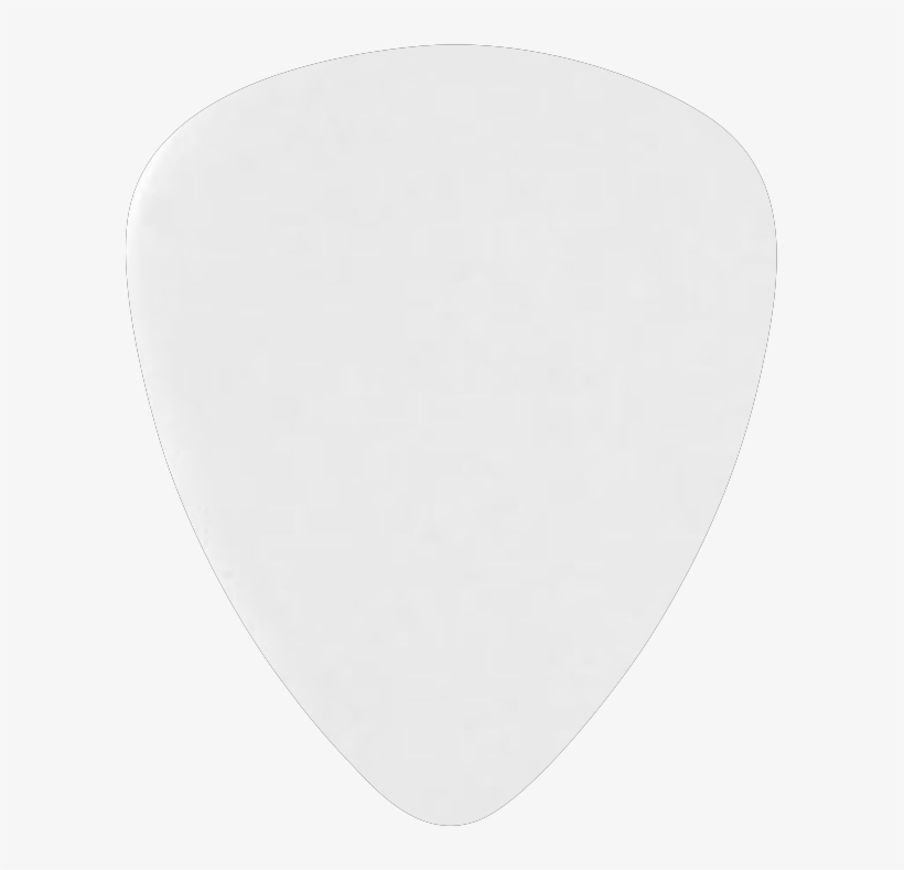 Solid White - Guitar Pick No Background, transparent png download