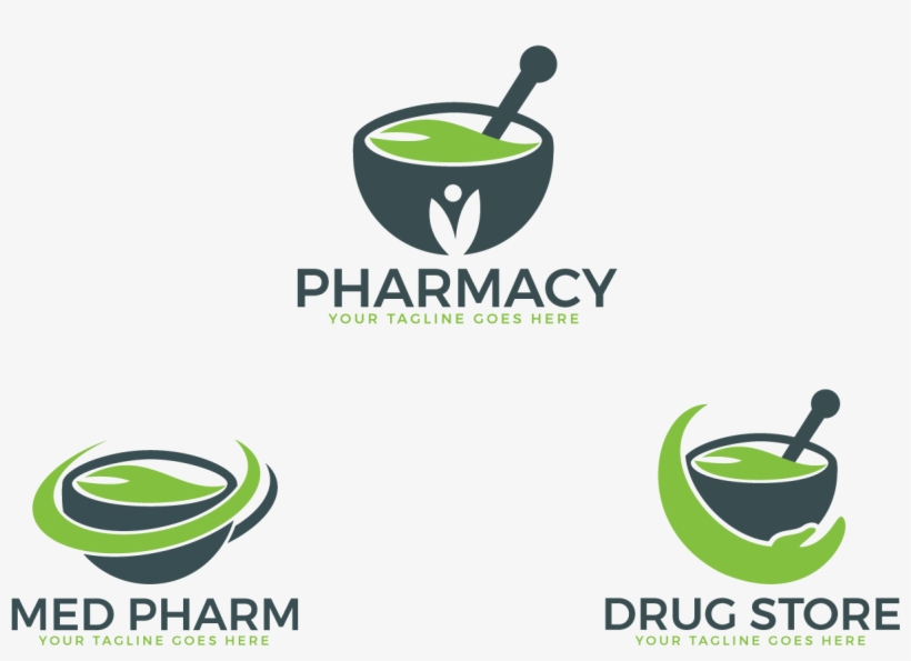 Pharmacy Medical Logo Design Set - Graphic Design, transparent png download
