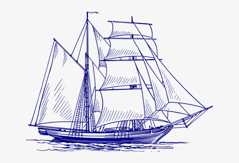 Original - Sailboat Black And White, transparent png download