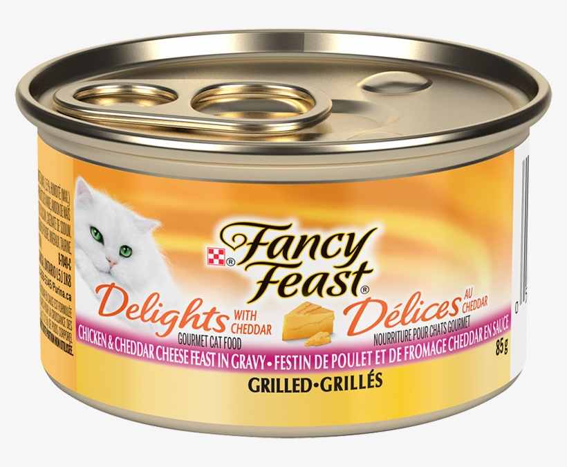 Fancy Feast® Delights With Cheddar Grilled Chicken - Fancy Feast, transparent png download