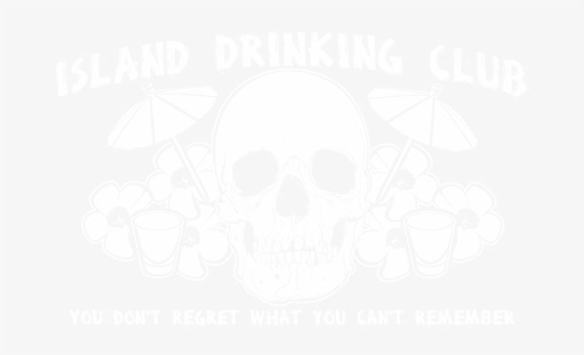 Island Drinking Club - Skull, transparent png download