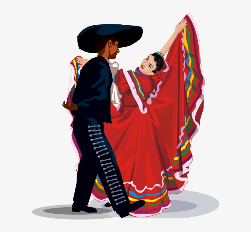 Dancers - Baile Folklorico Clipart, transparent png download