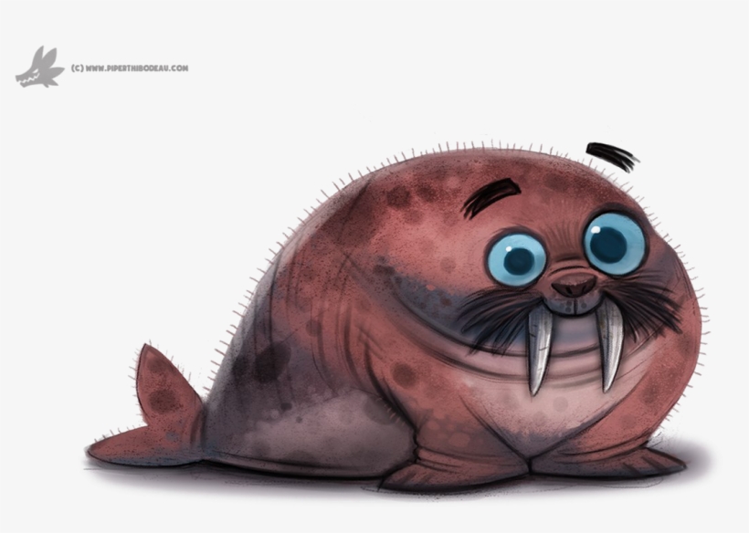Walrus Png Transparent Image - Walrus Cute Art, transparent png download