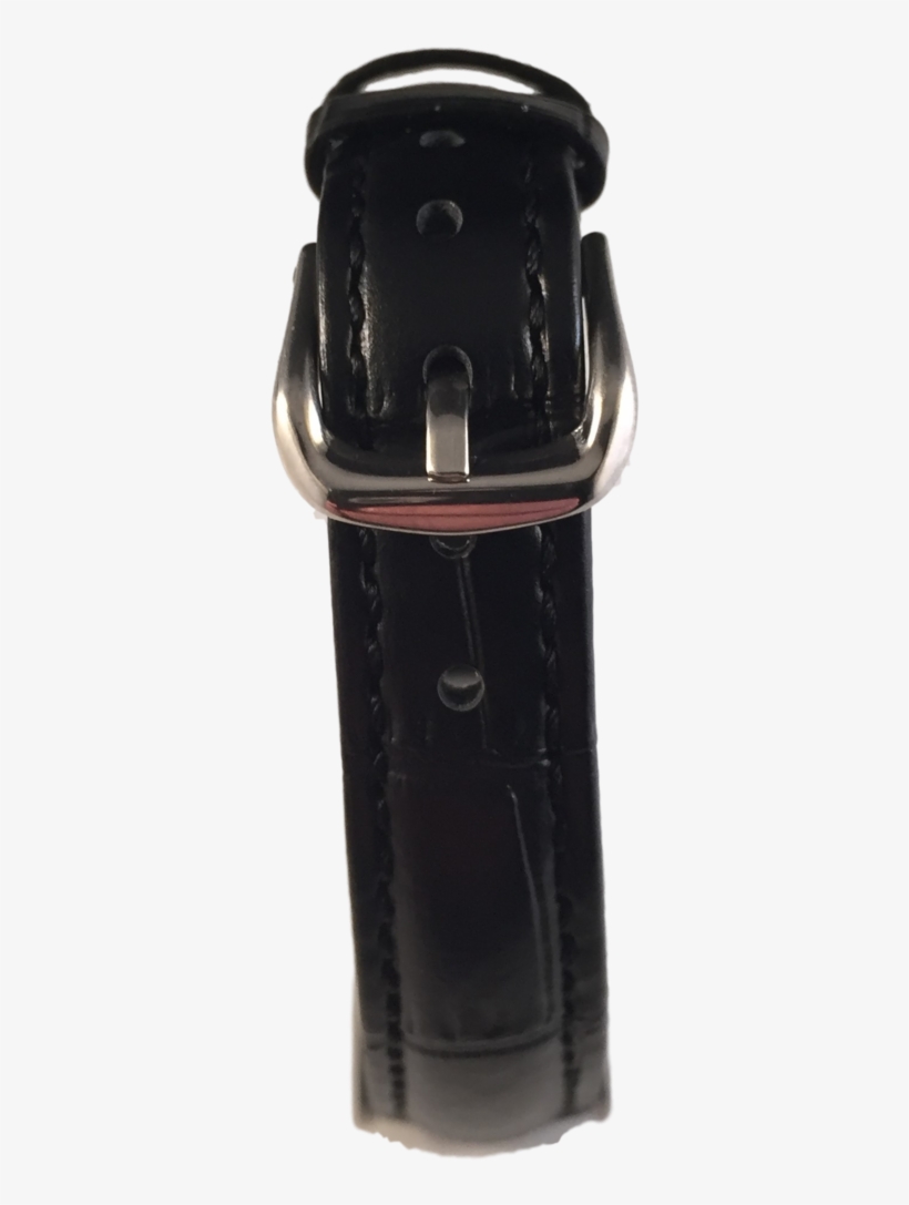 Medical Id Bracelet, Black "snake" Leather - Strap, transparent png download