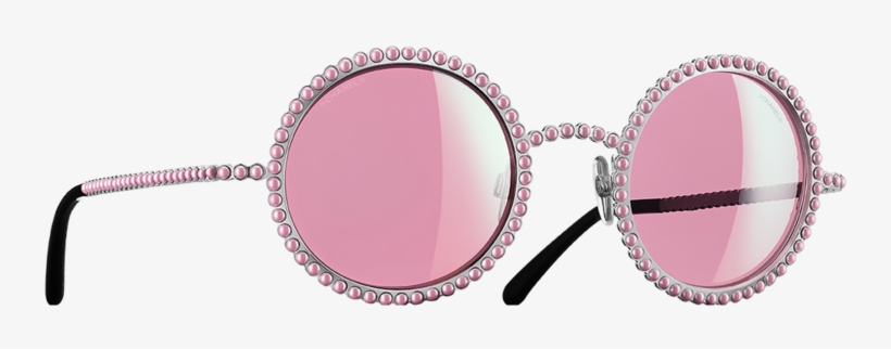 Sunglasses-sheet - Fashionimg - Hi - Chanel Glasses Pink Pearl, transparent png download