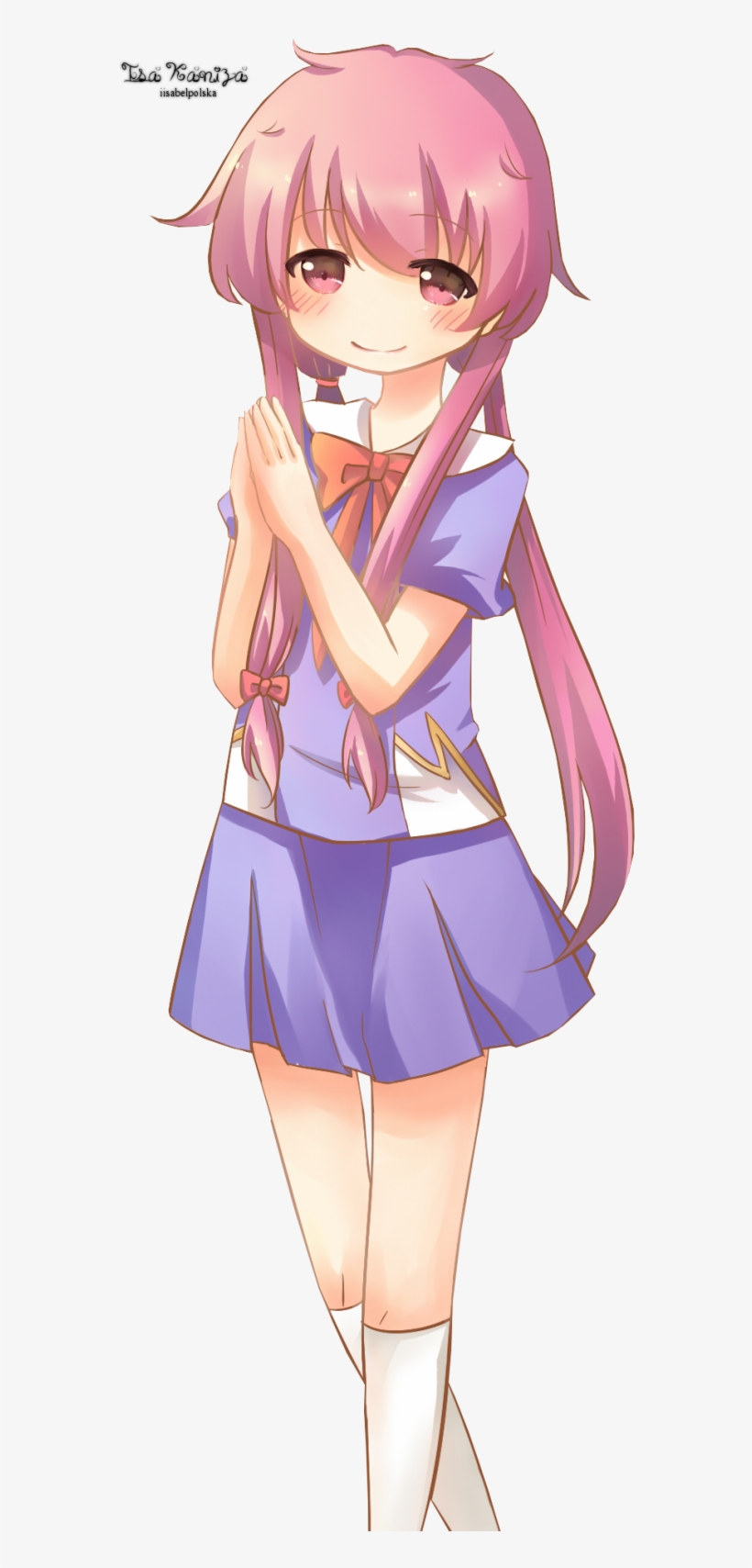 #юно Гасай #yuno Gasai #mirai Nikki #дневник Будущего - Аниме Чиби Дневник Будущего Юно, transparent png download