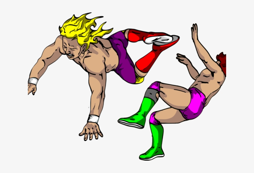 Wrestling Clipart Transparent Background - Pro Wrestling Clip Art Png, transparent png download