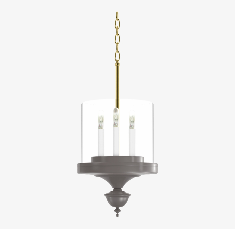 Little Greenwich Hanging Sconce With Brass - Chandelier, transparent png download