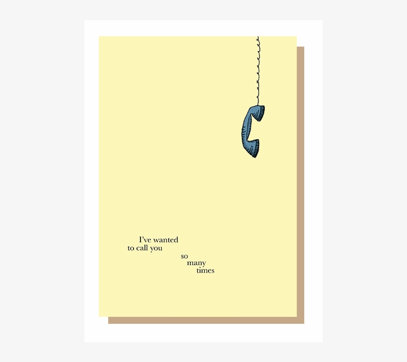 "i've Wanted To Call You So Many Times" - Positive Talking People, transparent png download