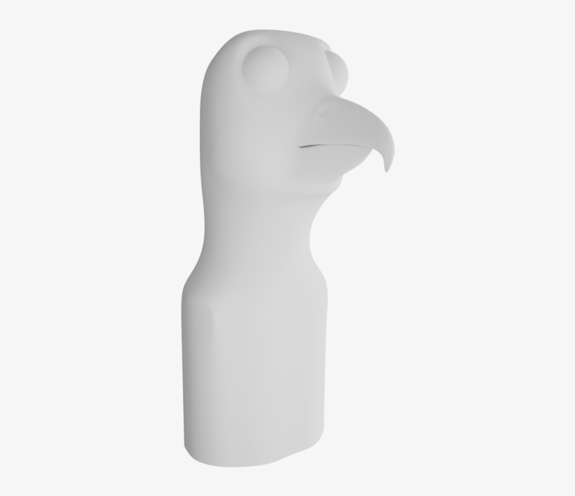 So Here Is My Progress On A Falcon Cartoon-ish Character - Figurine, transparent png download